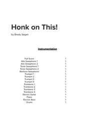 Honk on This! Jazz Ensemble sheet music cover Thumbnail